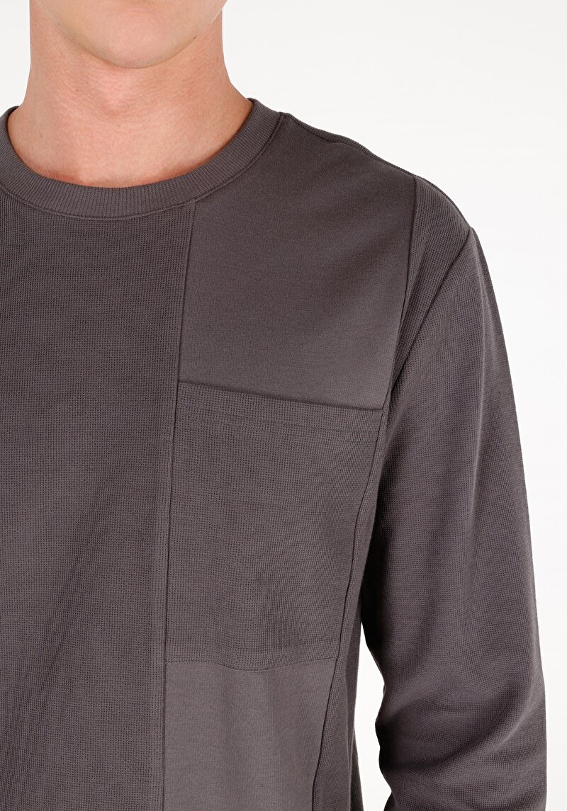 Показати інформацію про Футболка З Довгим Рукавом Чоловіча Сіра  Cl1071028