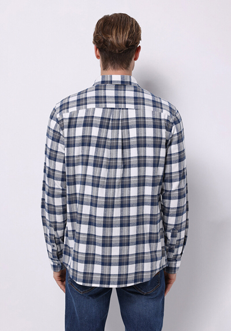 Зображення Сорочка З Довгим Рукавом Чоловіча Синя Cl1071033