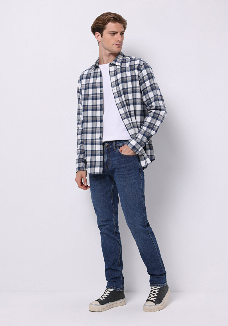 Зображення Сорочка З Довгим Рукавом Чоловіча Синя Cl1071033