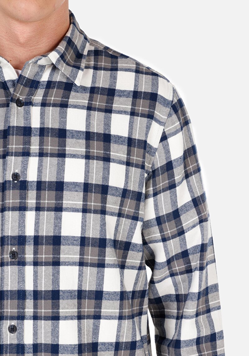 Показати інформацію про Сорочка З Довгим Рукавом Чоловіча Синя  Cl1071033