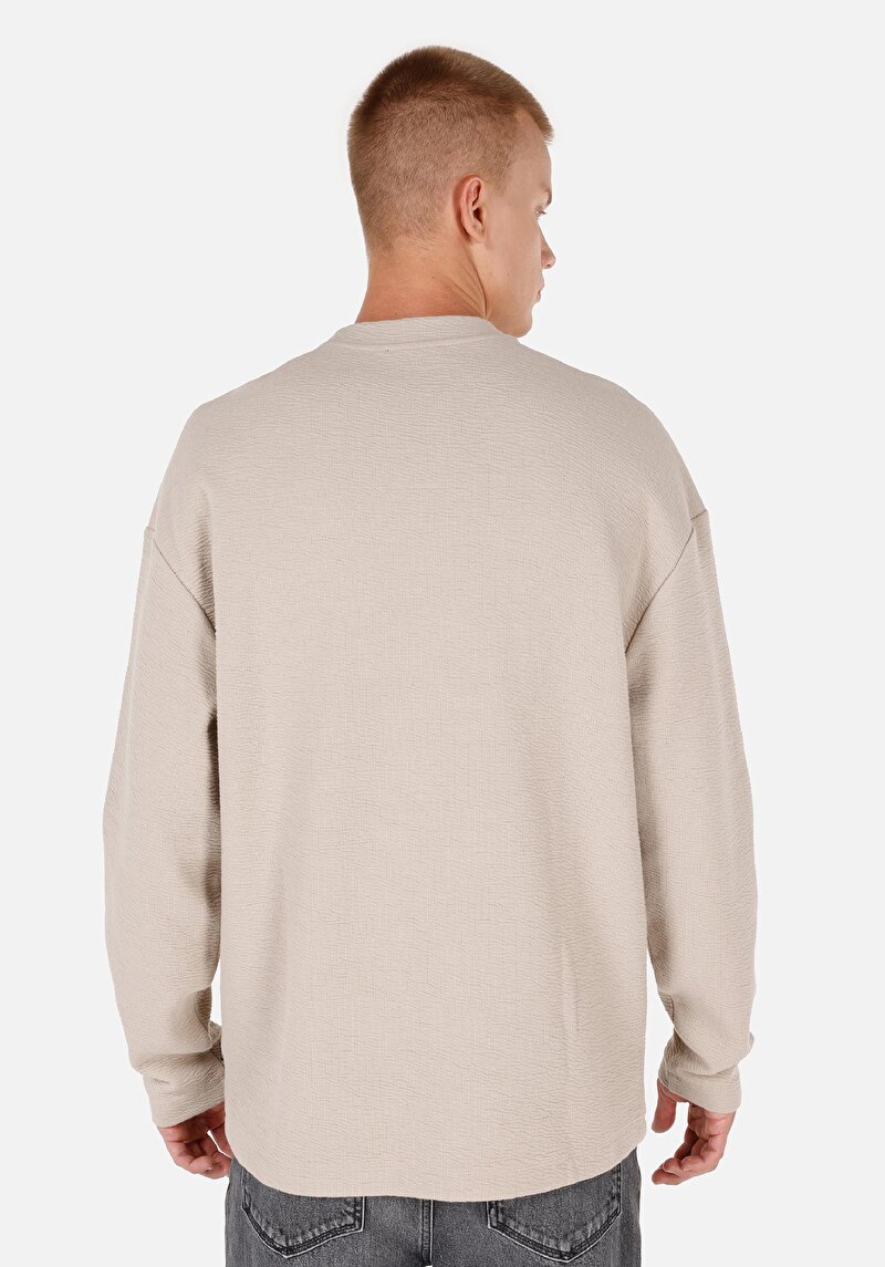 Показати інформацію про Футболка З Довгим Рукавом Чоловіча Бежева  Cl1071043