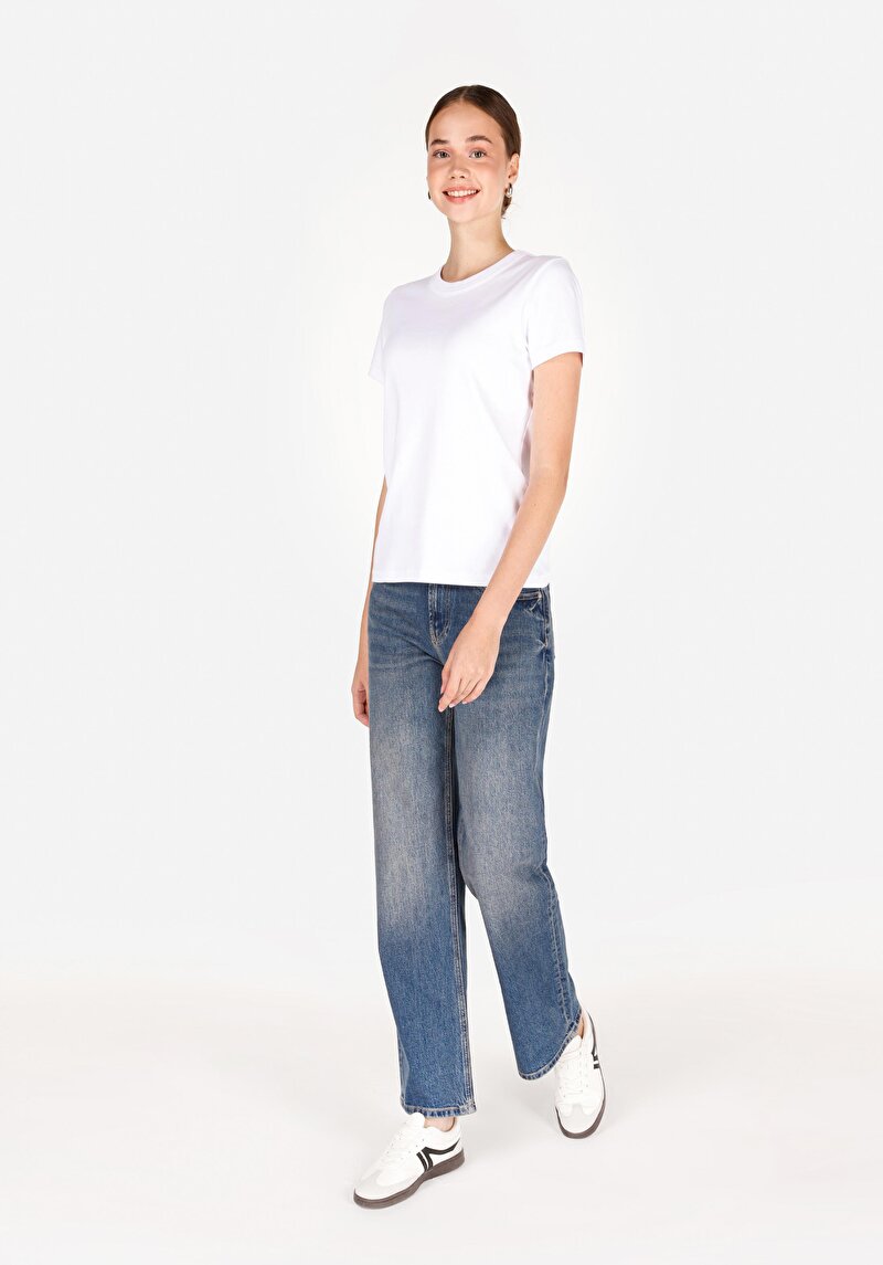 Зображення Джинси Жіночі Блакитні Прямого Крою Cl1072704