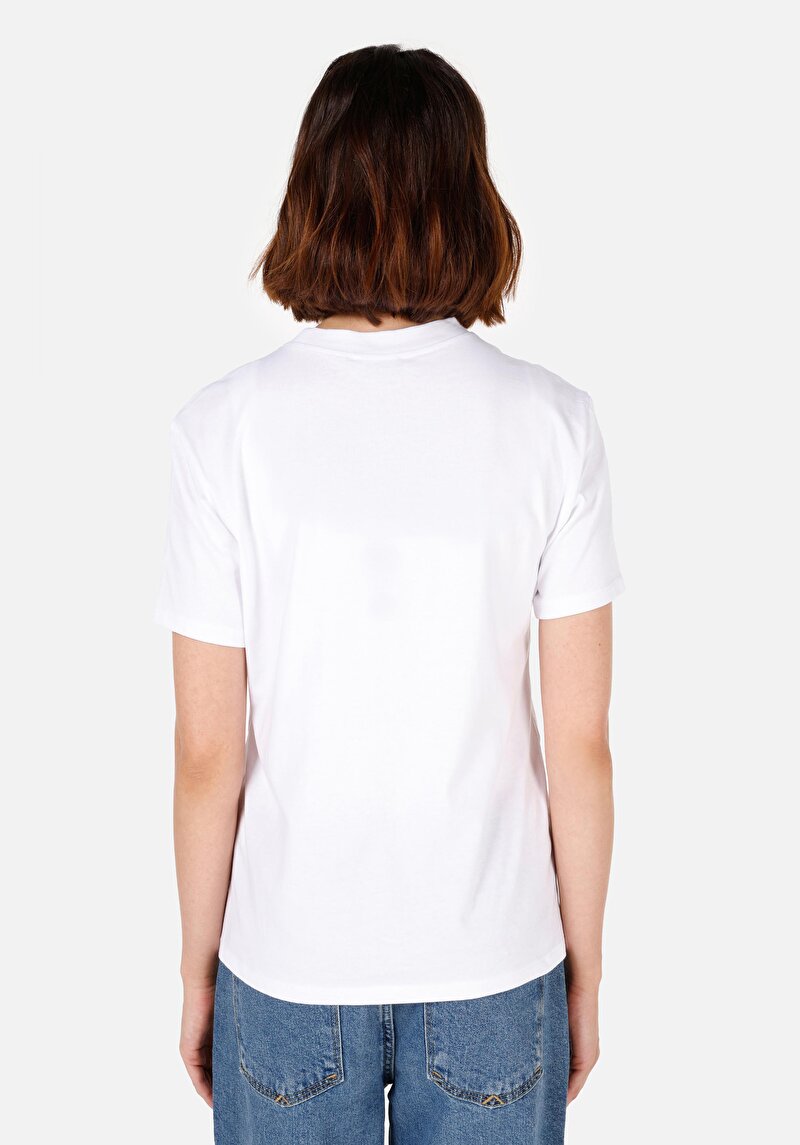 Показати інформацію про Футболка З Коротким Рукавом Жіноча Біла  Cl1072743