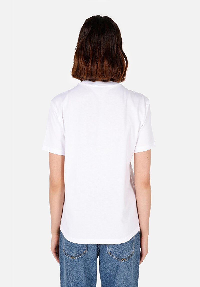 Показати інформацію про Футболка З Коротким Рукавом Жіноча Біла  Cl1071082