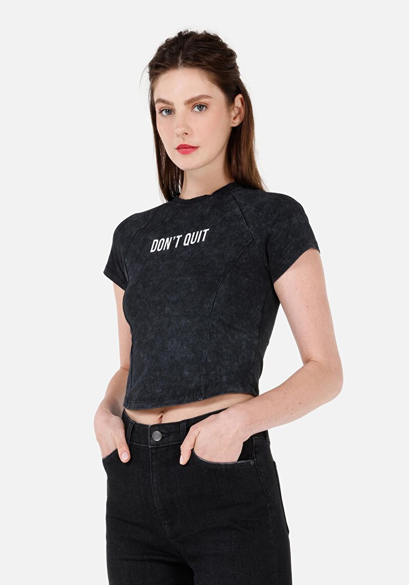 Зображення Футболка З Коротким Рукавом Жіноча Сіра  Cl1072744