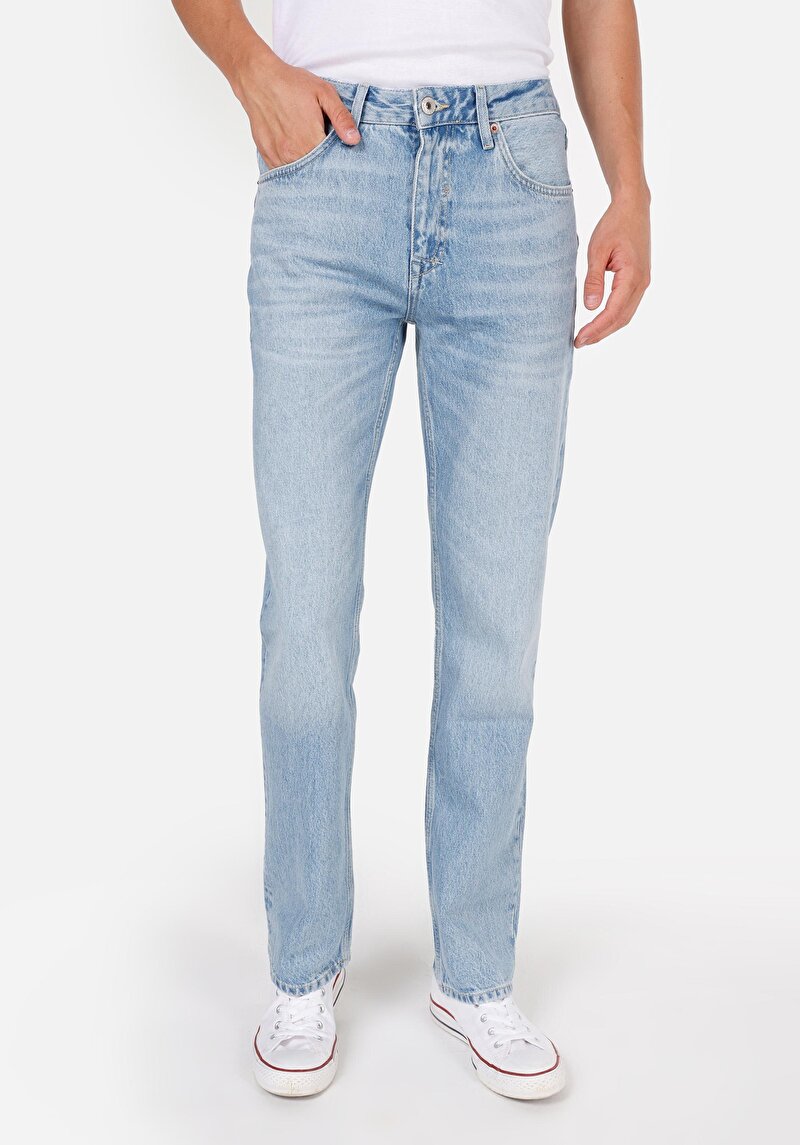 Зображення 045 David Джинси Чоловічі Блакитні Класичного Крою Cl1072784