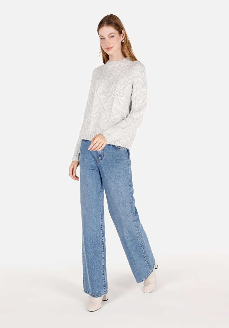 Показати інформацію про Светр Жіночий Сірий  Cl1071120