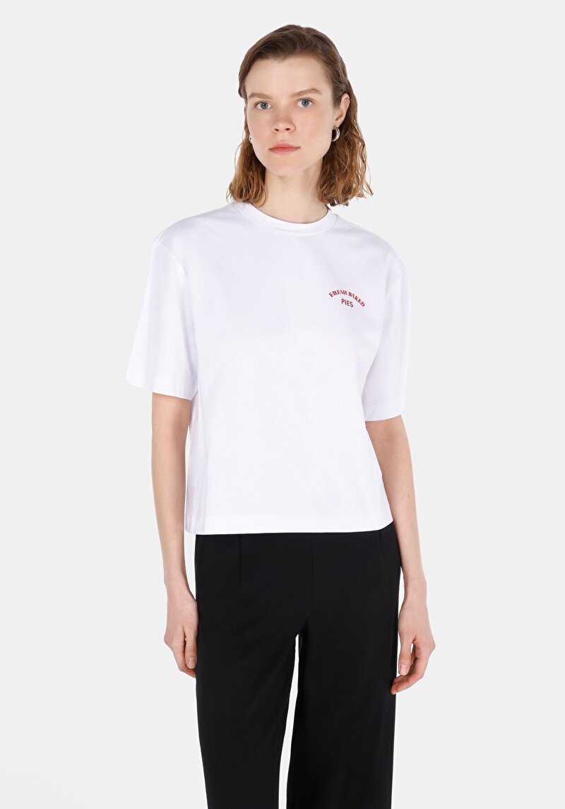 Зображення Футболка З Коротким Рукавом Жіноча Біла  Cl1073543