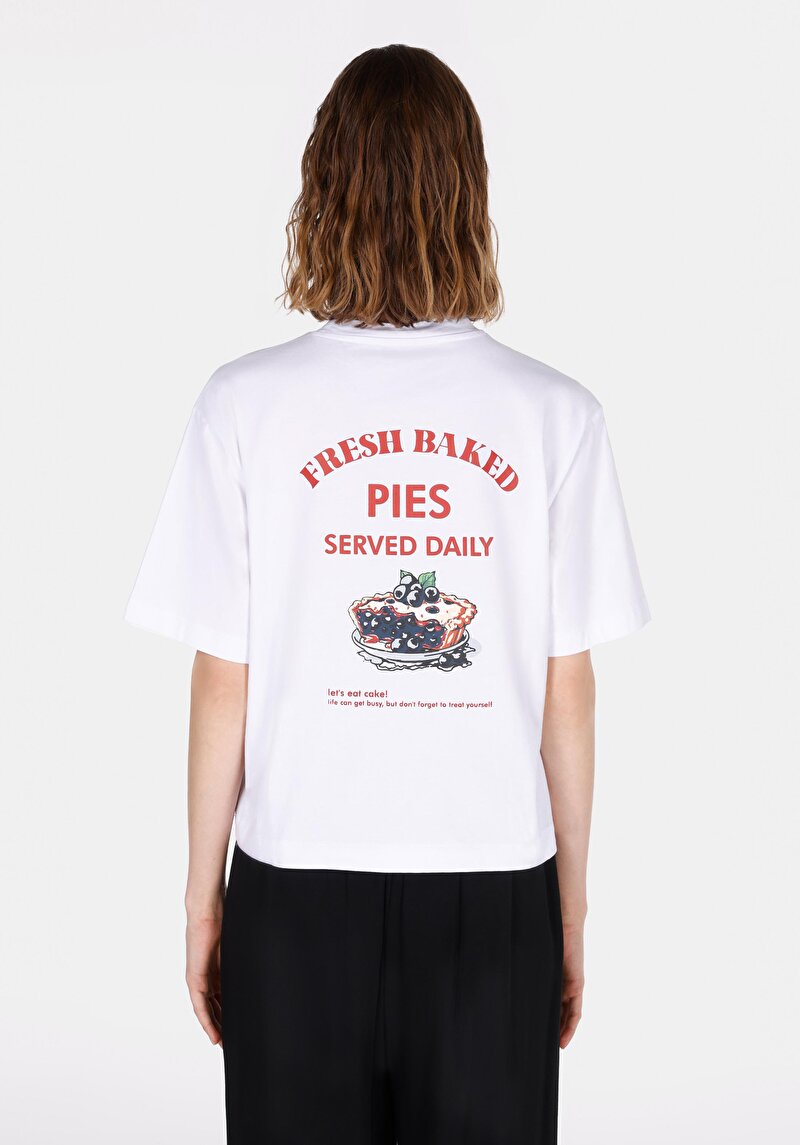 Показати інформацію про Футболка З Коротким Рукавом Жіноча Біла  Cl1073543