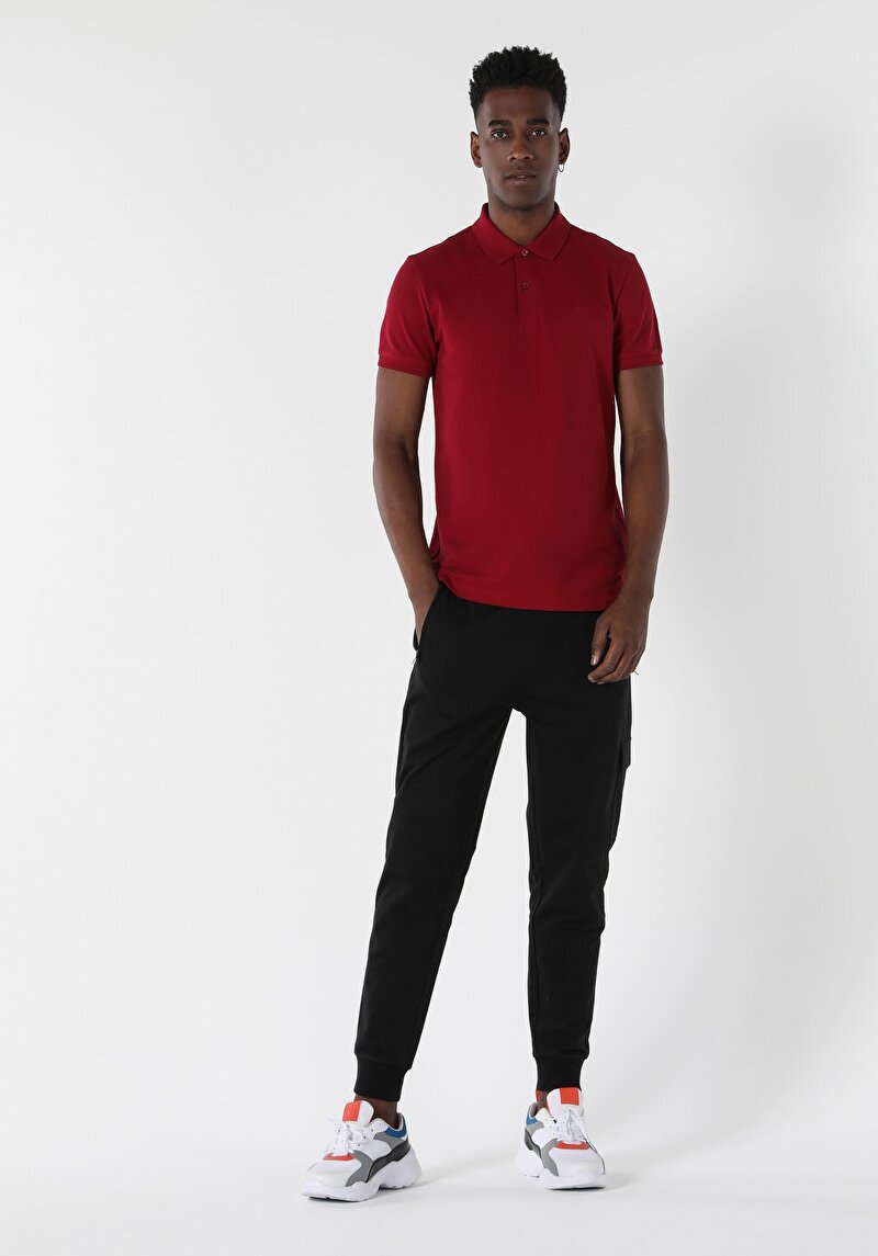 Показати інформацію про Поло З Коротким Рукавом Чоловіче Червоне  Cltkttshm0766200