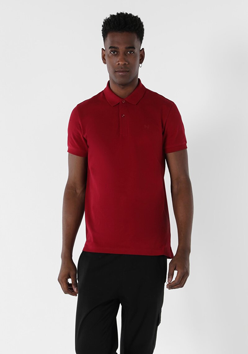 Показати інформацію про Поло З Коротким Рукавом Чоловіче Червоне  Cltkttshm0766200