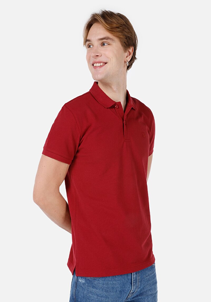 Зображення Поло З Коротким Рукавом Чоловіче Червоне  Cltkttshm0766200