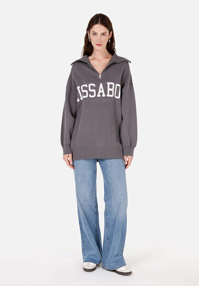 Показати інформацію про Светр Жіночий Сірий  Cl1071146