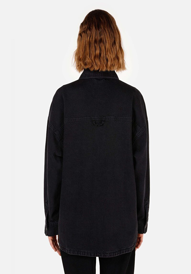 Показати інформацію про 490 Arina Сорочка З Довгим Рукавом Жіноча Чорна  Cl1070723