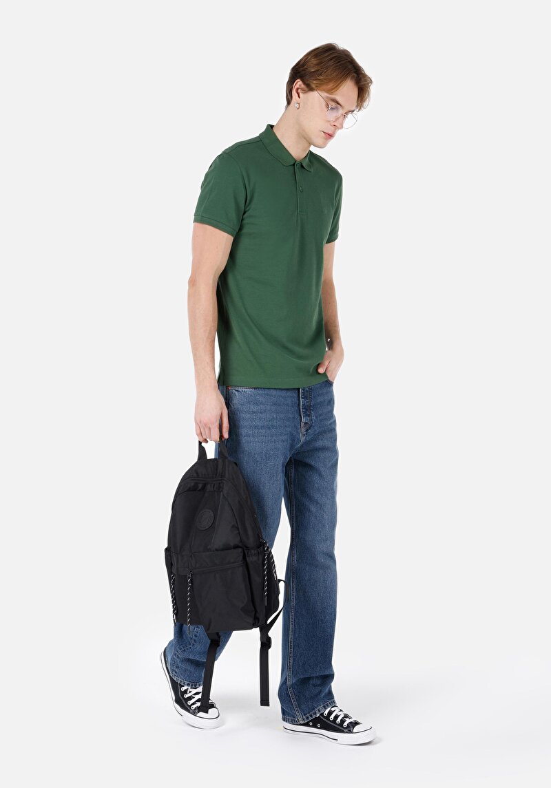 Показати інформацію про Поло З Коротким Рукавом Чоловіче Зелене  Cltkttshm0766200