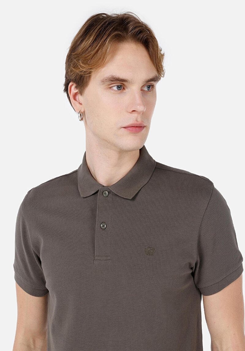 Показати інформацію про Поло З Коротким Рукавом Чоловіче Зелене  Cltkttshm0766200