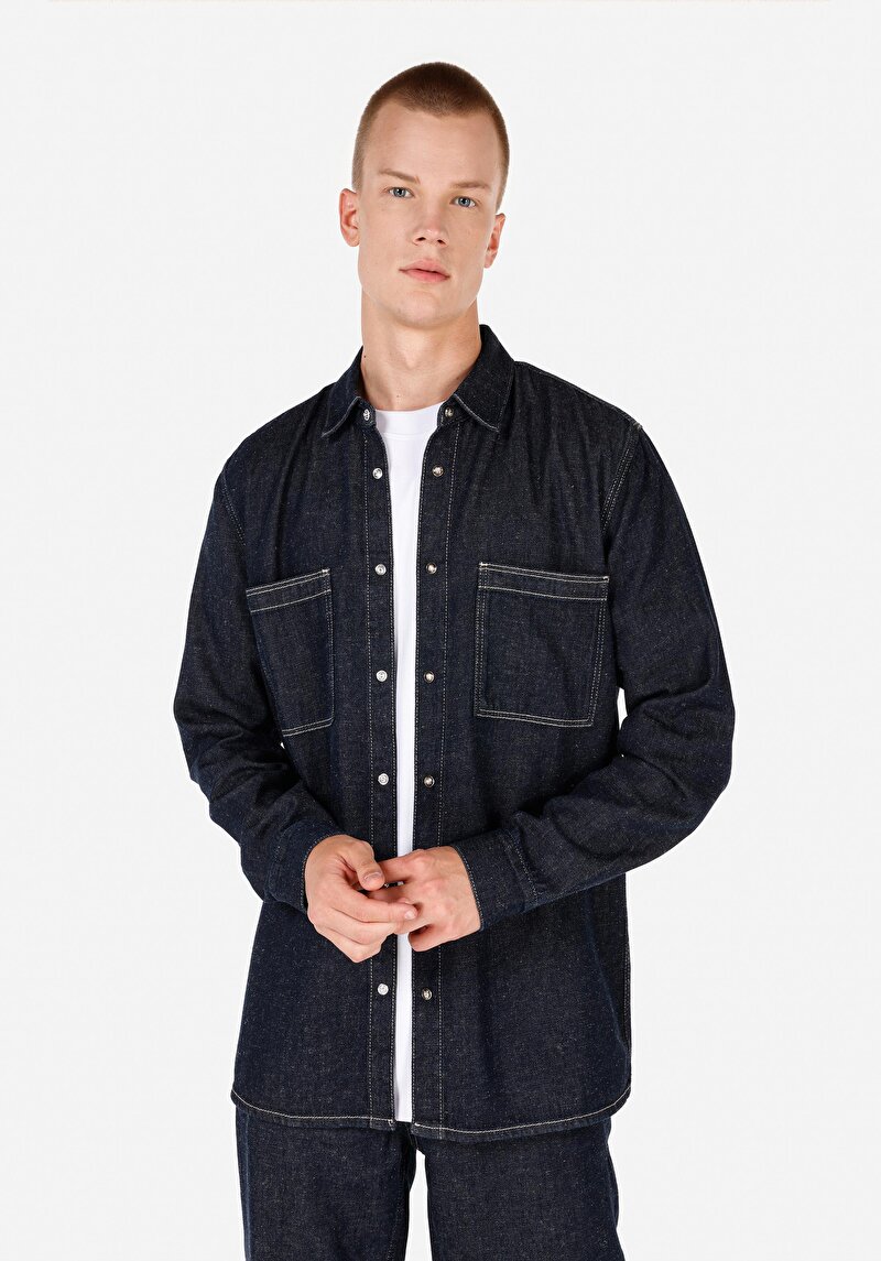 Зображення 105 Bert Сорочка З Довгим Рукавом Чоловіча Блакитна  Cl1071150