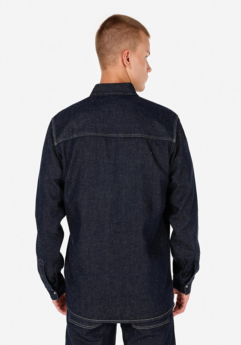 Показати інформацію про 105 Bert Сорочка З Довгим Рукавом Чоловіча Блакитна  Cl1071150