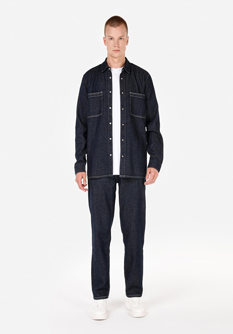 Показати інформацію про 105 Bert Сорочка З Довгим Рукавом Чоловіча Блакитна  Cl1071150