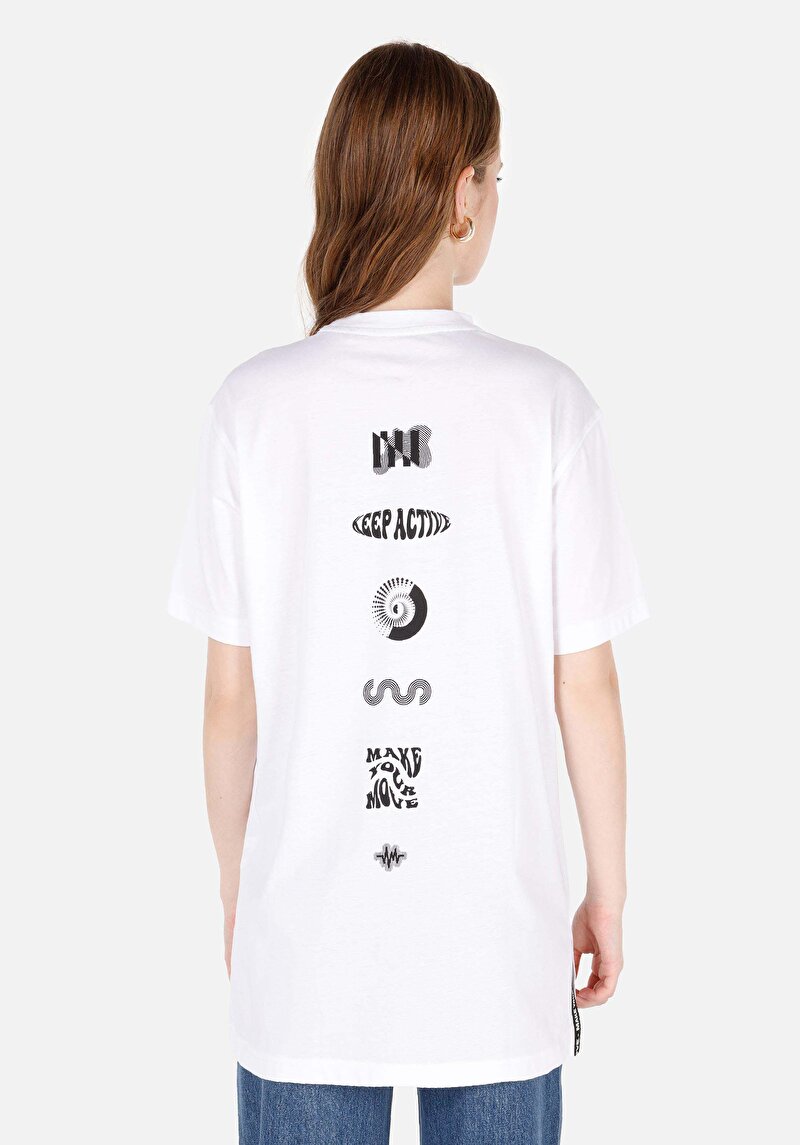 Показати інформацію про Футболка З Коротким Рукавом Жіноча Біла  Cl1070734