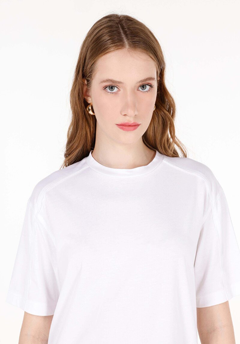 Показати інформацію про Футболка З Коротким Рукавом Жіноча Біла  Cl1070734