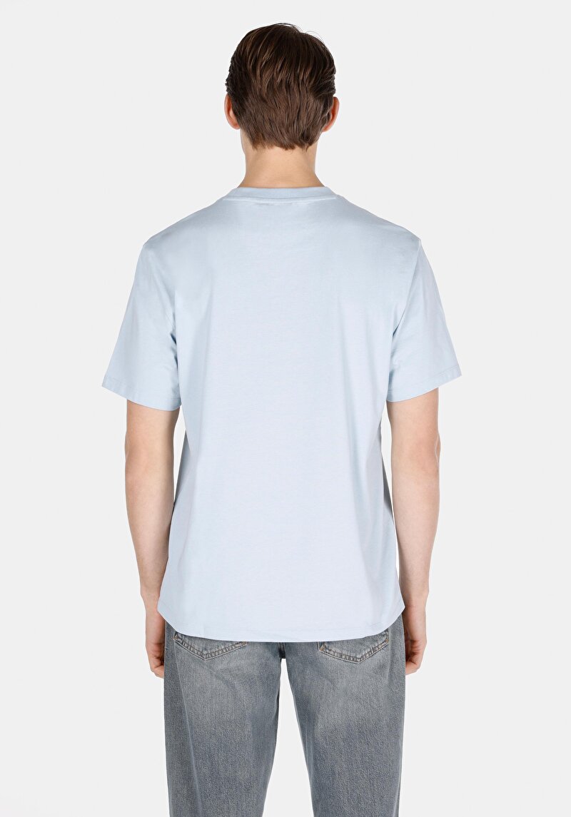 Показати інформацію про Футболка З Коротким Рукавом Чоловіча Блакитна  Cl1074402