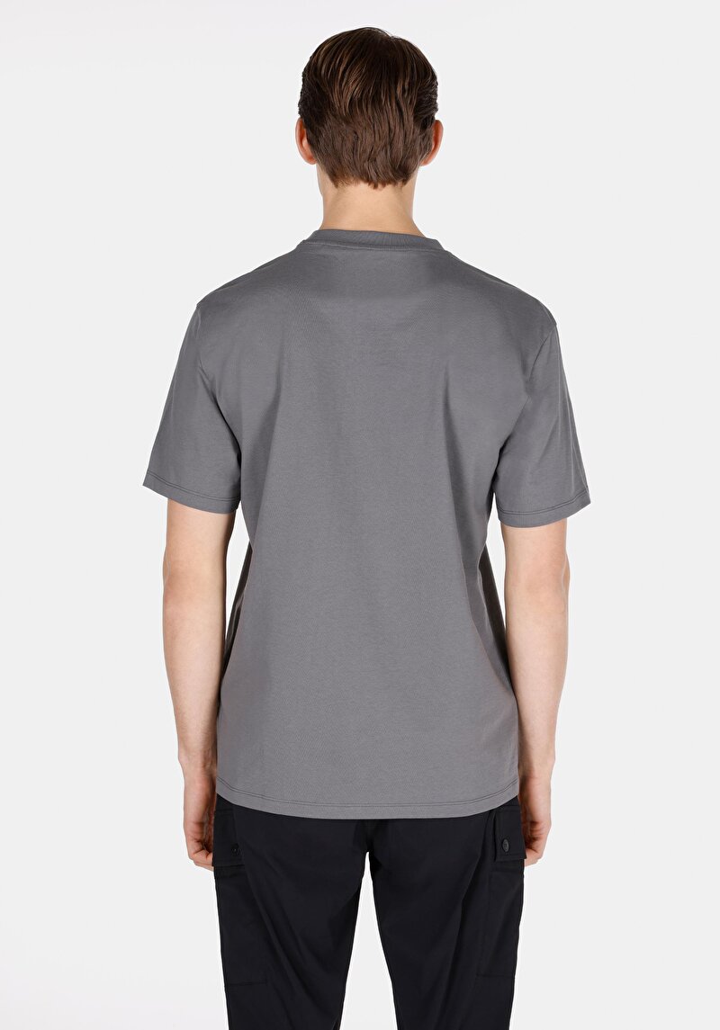 Показати інформацію про Футболка З Коротким Рукавом Чоловіча Сіра  Cl1074514