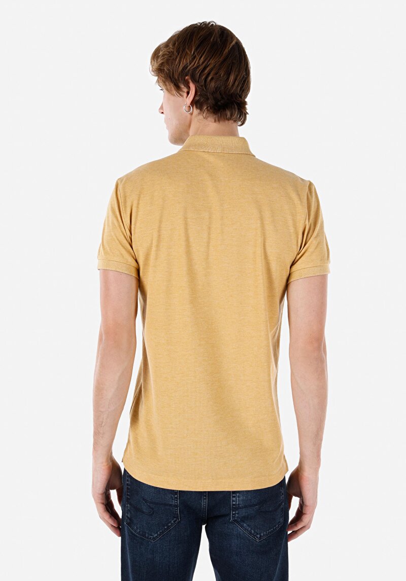 Показати інформацію про Поло З Коротким Рукавом Чоловіче Жовте  Cltkttshm0766200