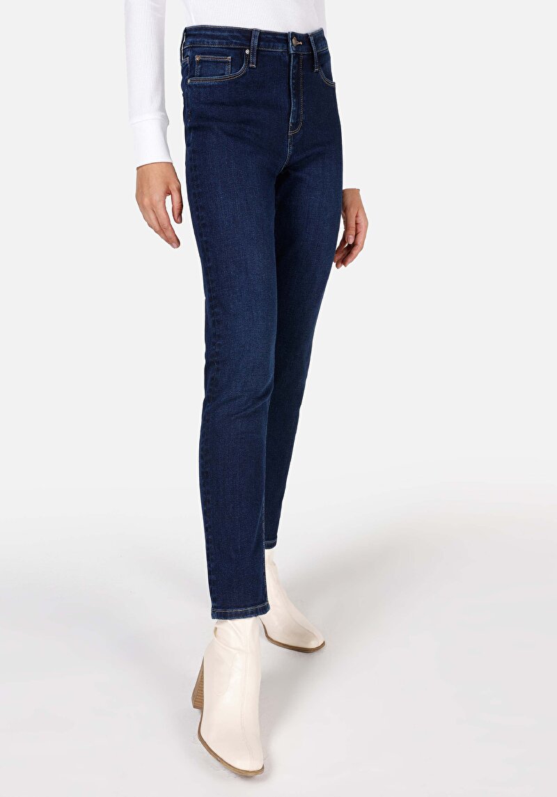 Зображення 703 Carla Джинси Жіночі Блакитні Вузького Крою Cl1071211