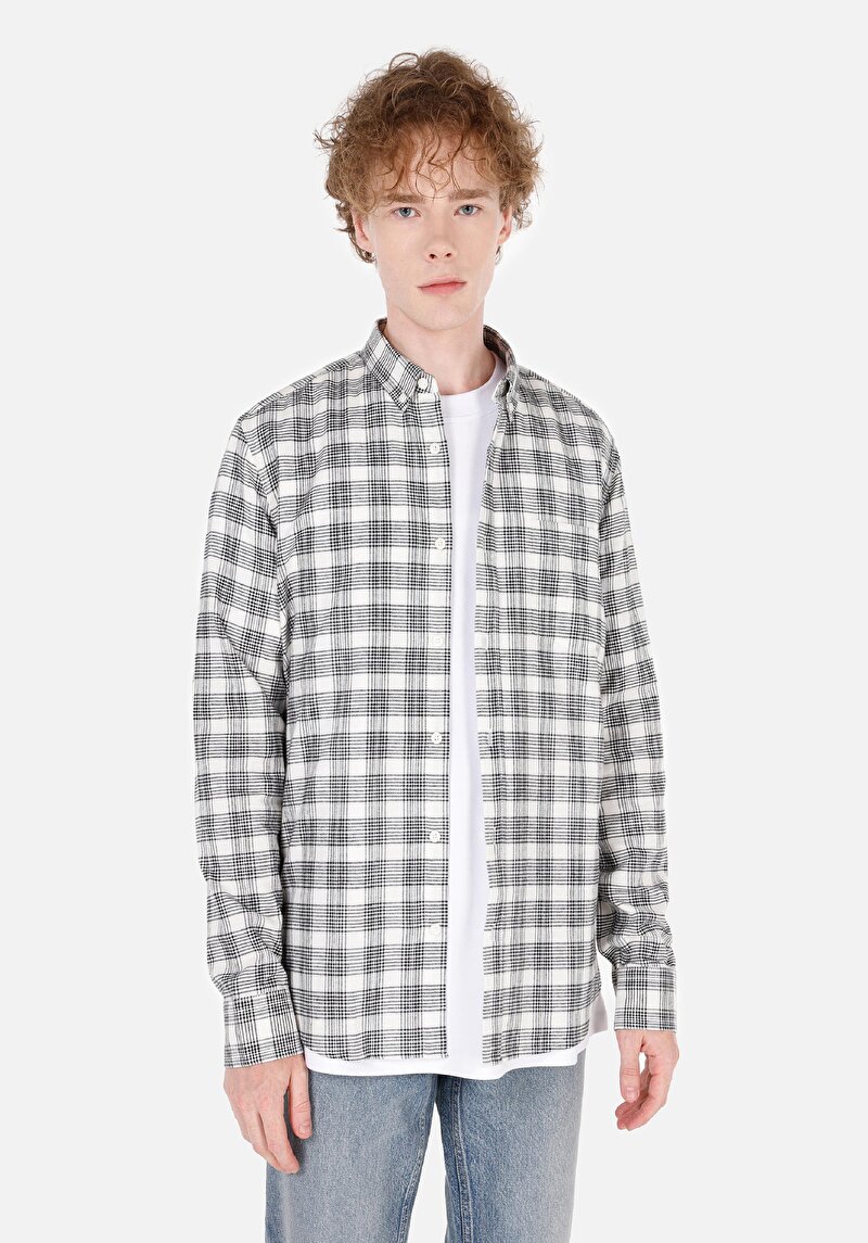 Зображення Сорочка З Довгим Рукавом Чоловіча Бежева Cl1071212