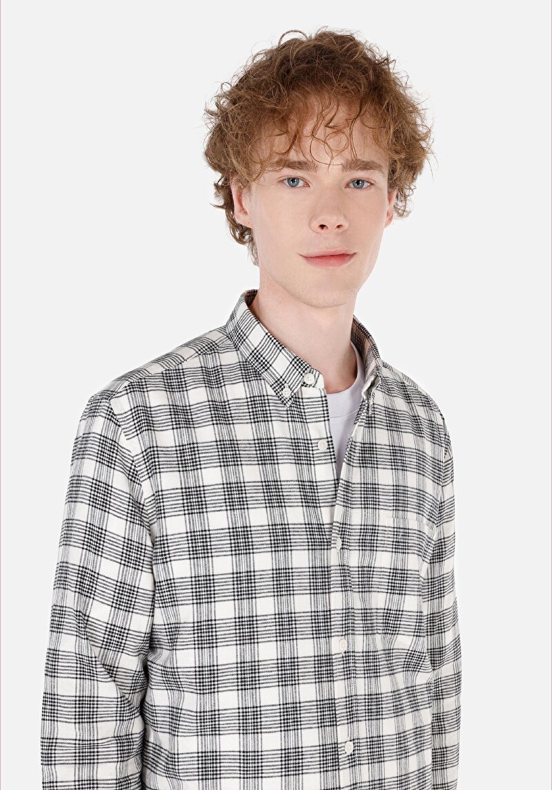 Показати інформацію про Сорочка З Довгим Рукавом Чоловіча Бежева  Cl1071212