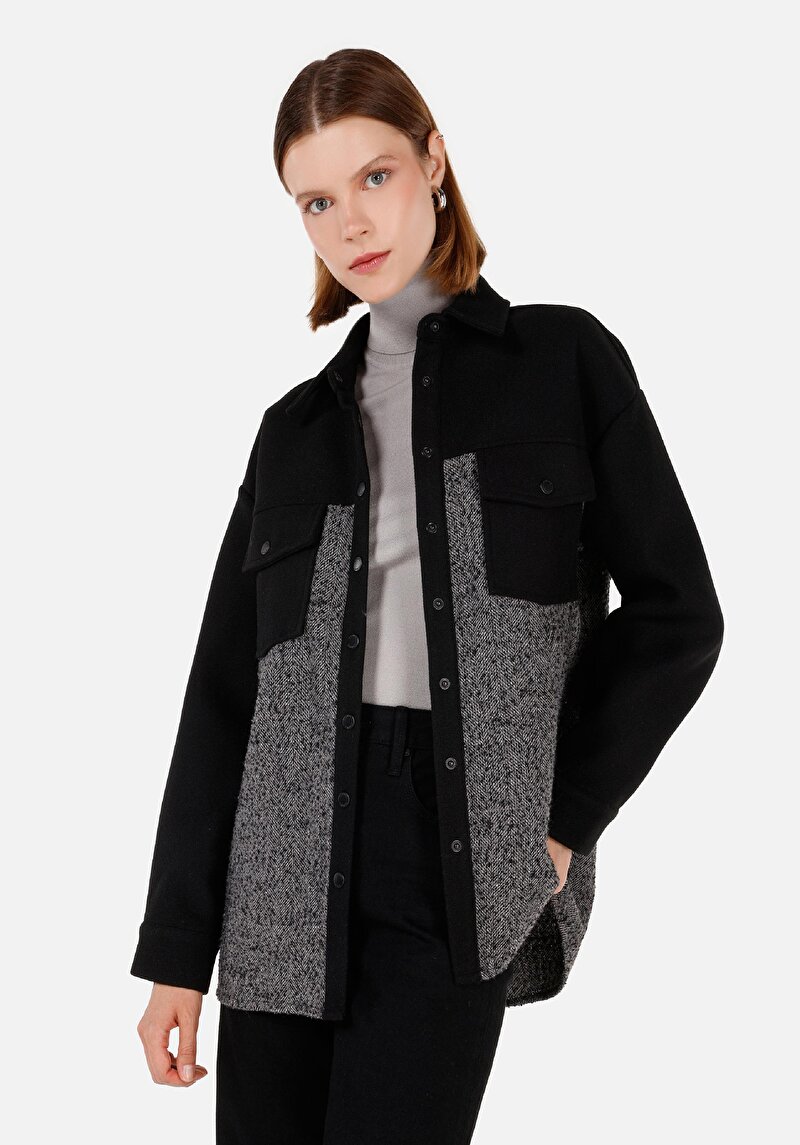 Зображення Сорочка З Довгим Рукавом Жіноча Чорна  Cl1071239