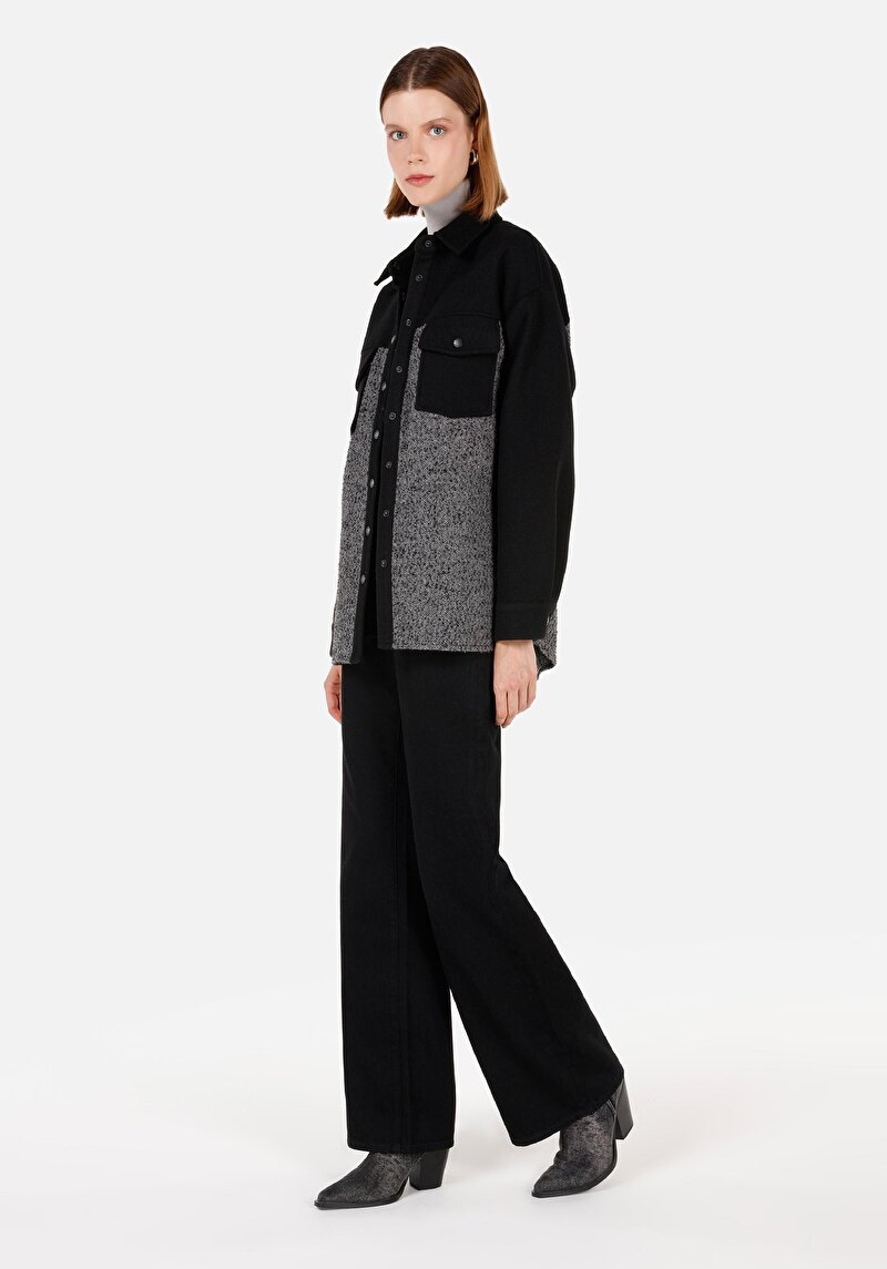 Зображення Сорочка З Довгим Рукавом Жіноча Чорна  Cl1071239