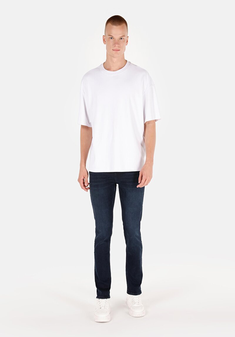 Зображення 044 Karl Джинси Чоловічі Блакитні Прямого Крою Cl1071287