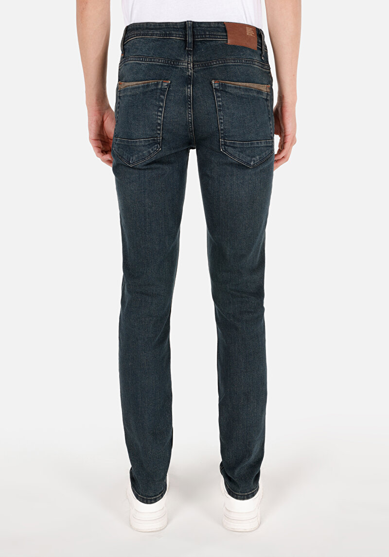 Зображення 044 Karl Джинси Чоловічі Блакитні Прямого Крою Cl1071288