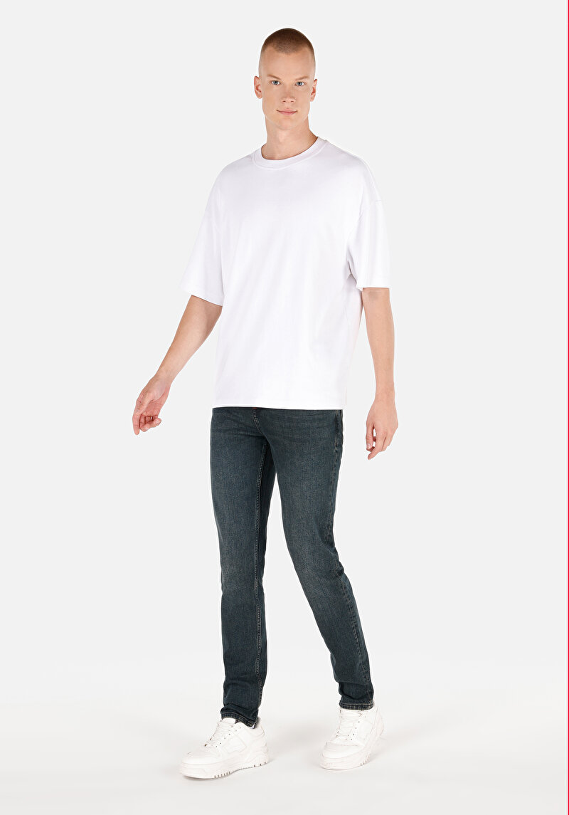 Зображення 044 Karl Джинси Чоловічі Блакитні Прямого Крою Cl1071288