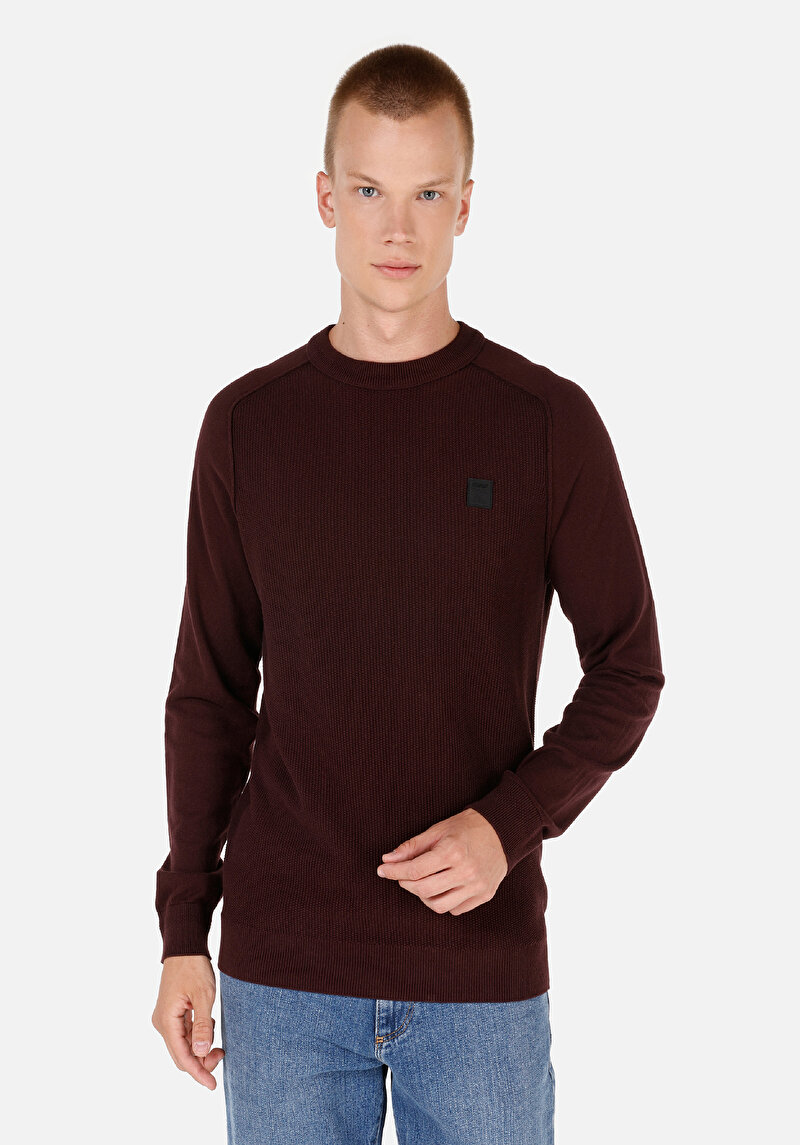 Зображення Светр Чоловічий Бордовий Cl1071309
