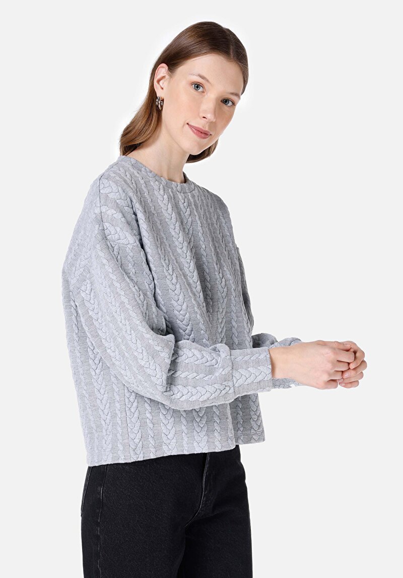 Зображення Футболка З Довгим Рукавом Жіноча Сіра  Cl1067297