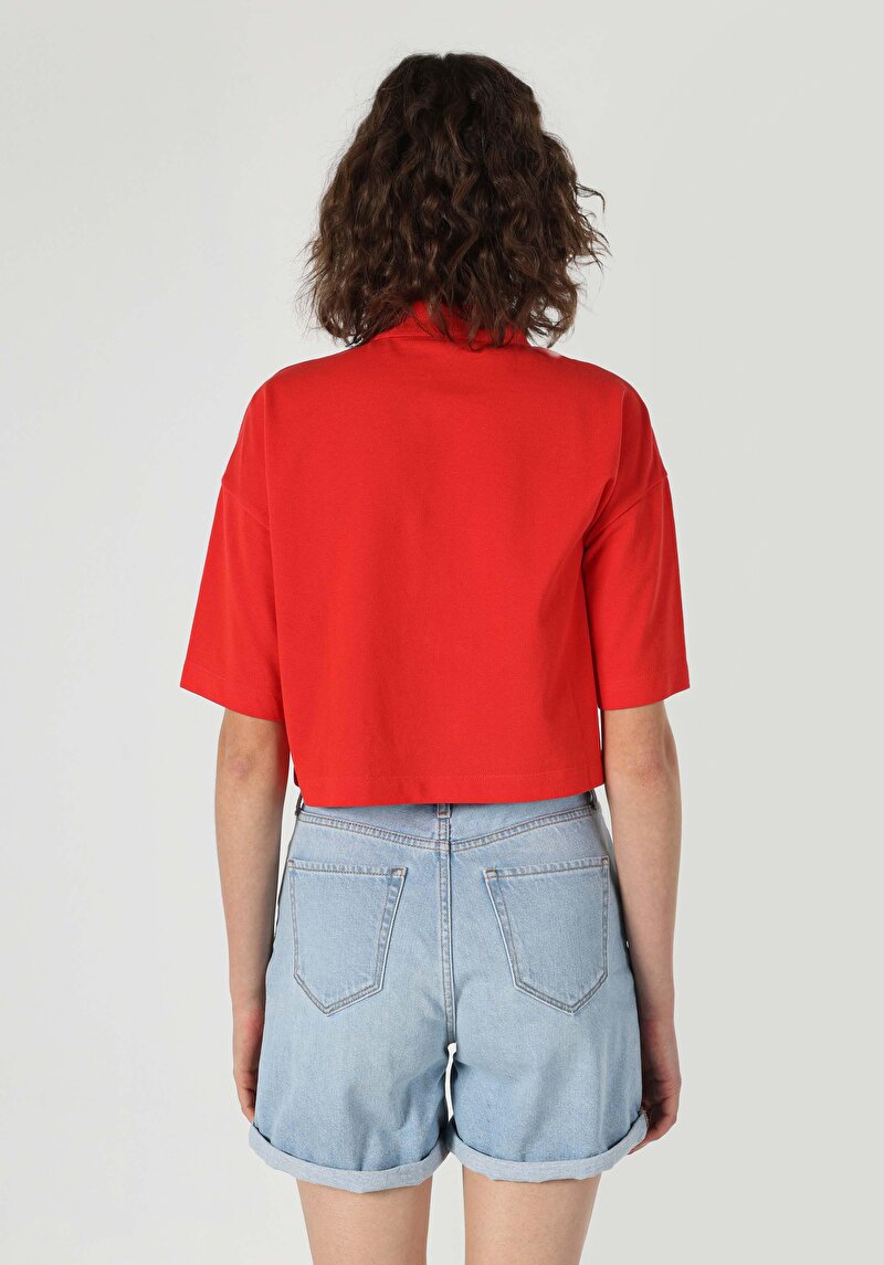 Показати інформацію про Футболка З Коротким Рукавом Жіноча Червона  Cl1064047