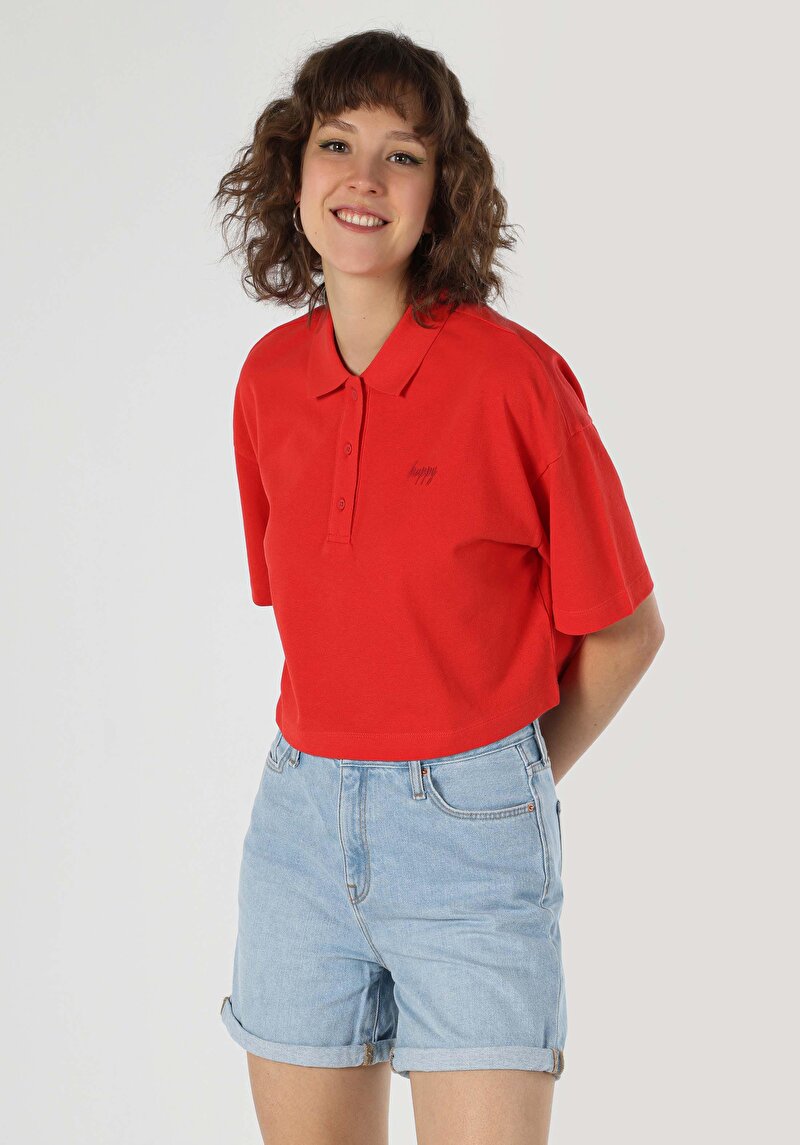 Показати інформацію про Футболка З Коротким Рукавом Жіноча Червона  Cl1064047