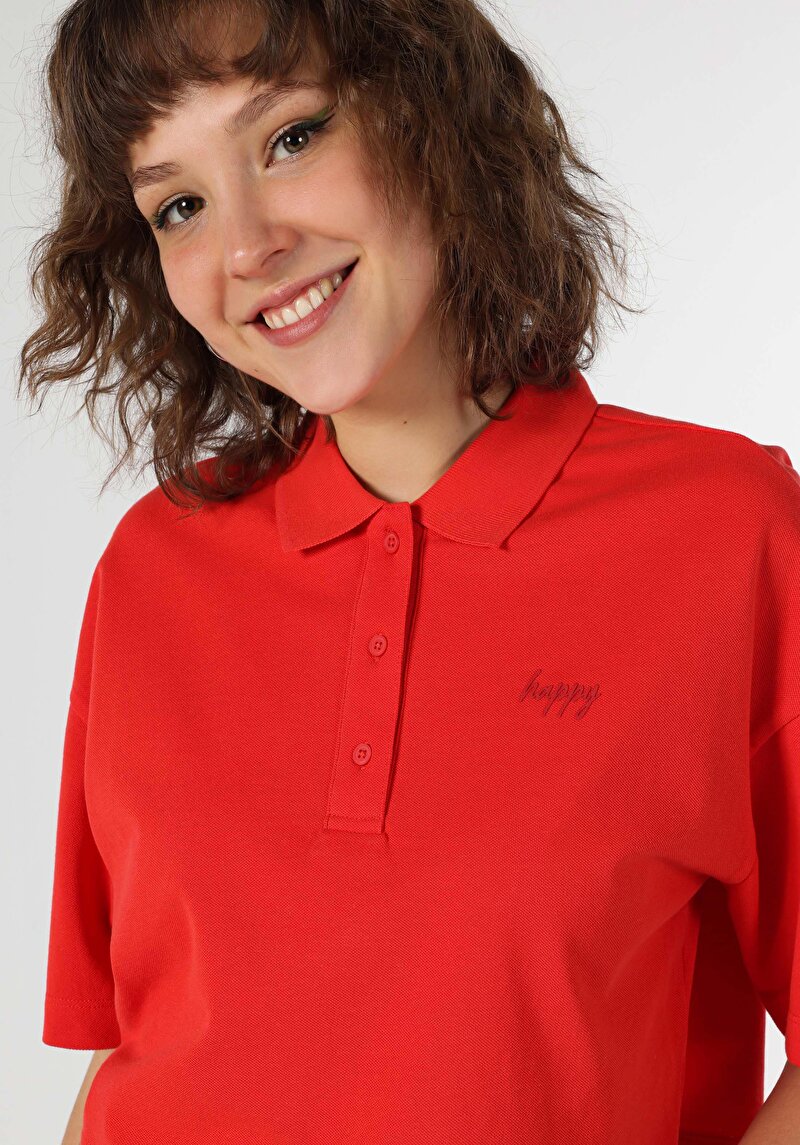 Показати інформацію про Футболка З Коротким Рукавом Жіноча Червона  Cl1064047