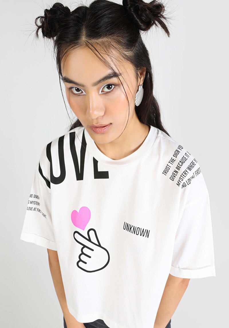 Показати інформацію про Футболка З Коротким Рукавом Жіноча Біла  Cl1064052