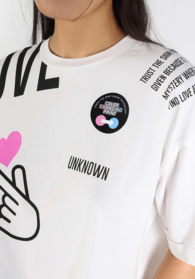 Показати інформацію про Футболка З Коротким Рукавом Жіноча Біла  Cl1064052