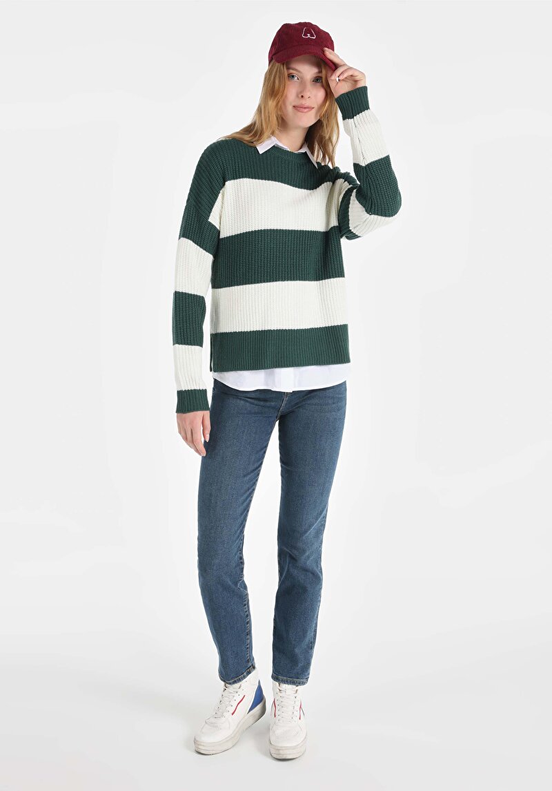 Показати інформацію про Светр Жіночий Зелений  Cl1060295