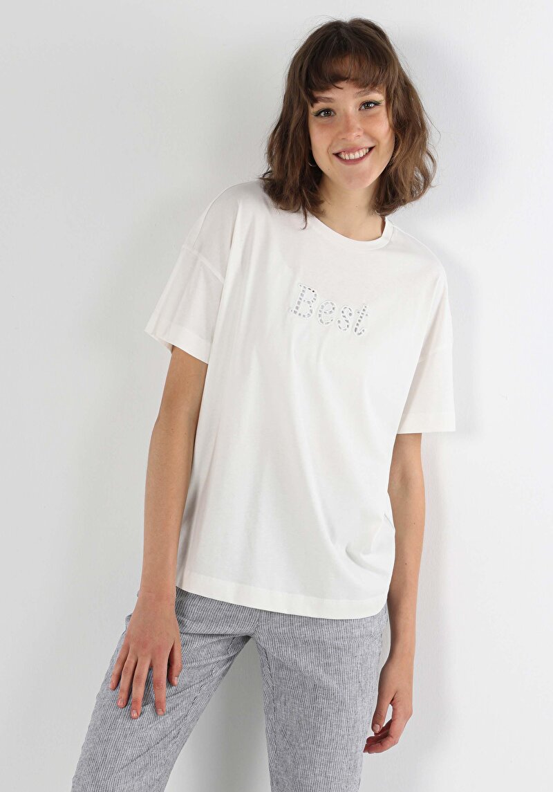 Зображення Футболка З Коротким Рукавом Жіноча Біла  Cl1064058