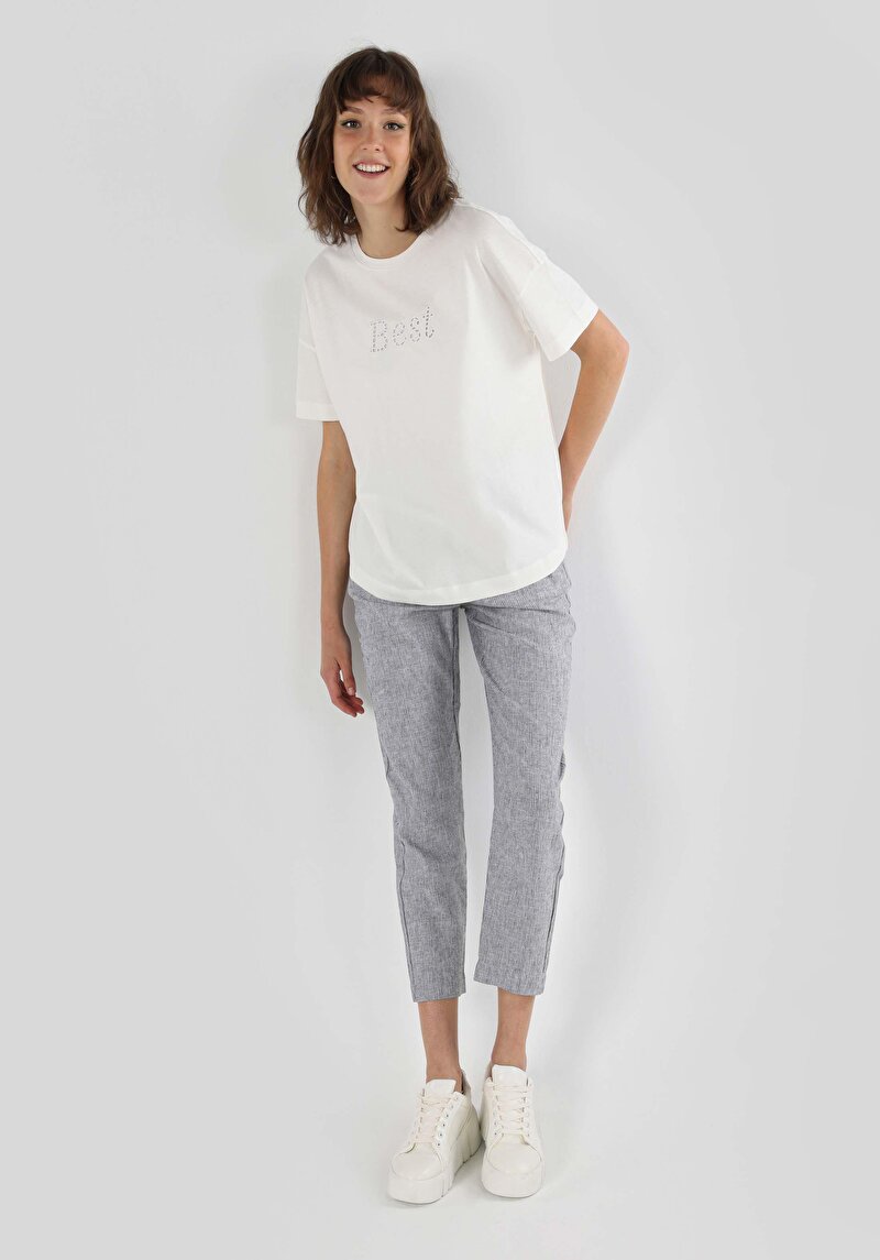 Показати інформацію про Футболка З Коротким Рукавом Жіноча Біла  Cl1064058