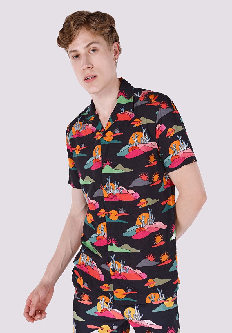 Зображення Сорочка З Коротким Рукавом Чоловіча Мультіколор  Cl1064191