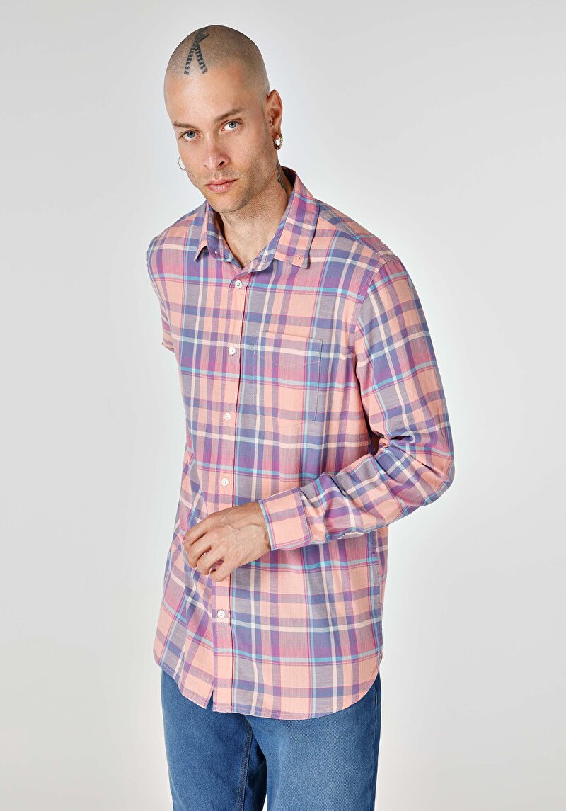 Зображення Сорочка З Довгим Рукавом Чоловіча Мультіколор Cl1064196