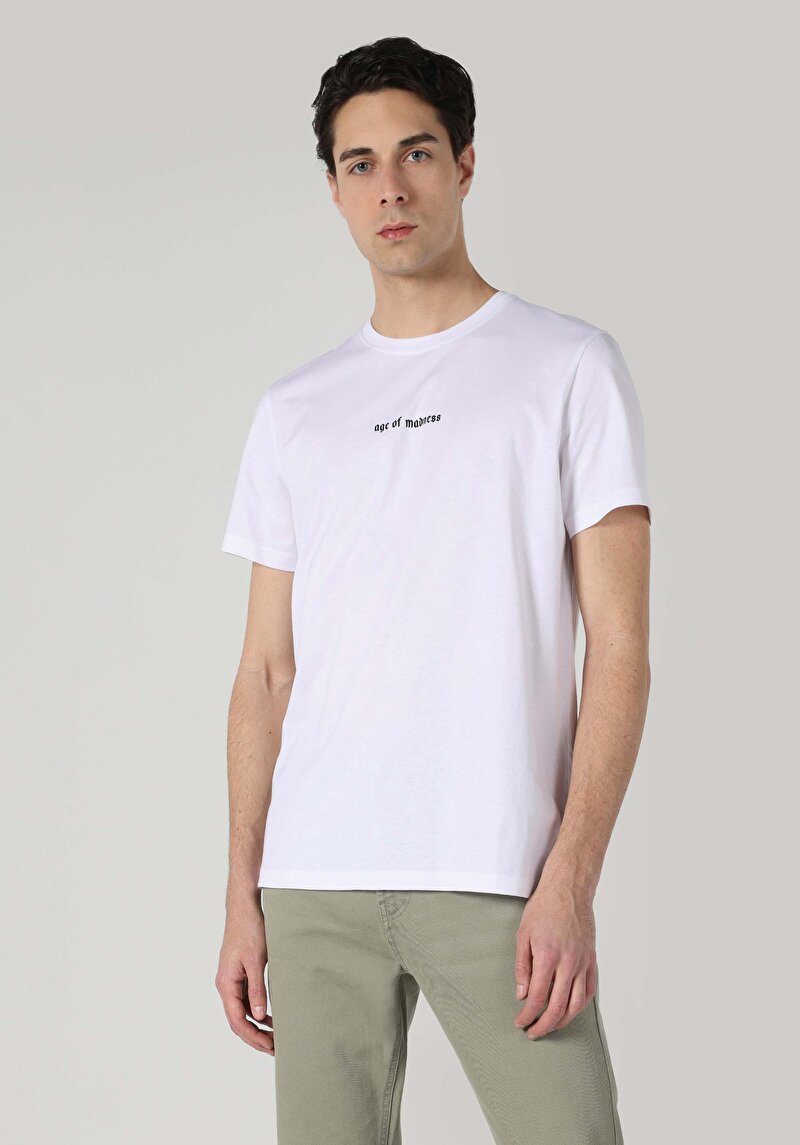 Зображення Футболка З Коротким Рукавом Чоловіча Біла  Cl1061567