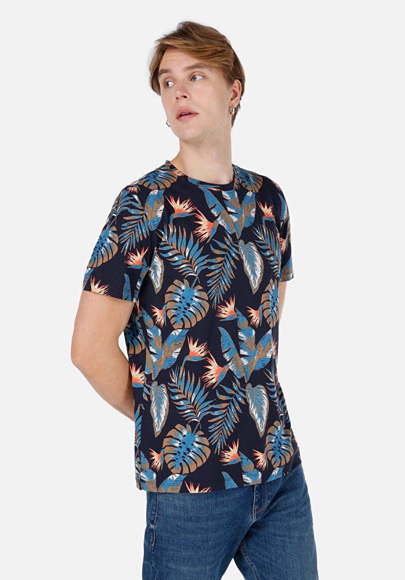 Зображення Футболка З Коротким Рукавом Чоловіча Синя  Cl1067731